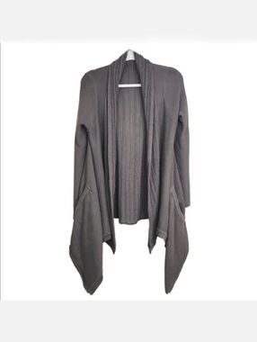 Goddis Grey Flowy Cardigan Sweater, Size M/L ~ GUC